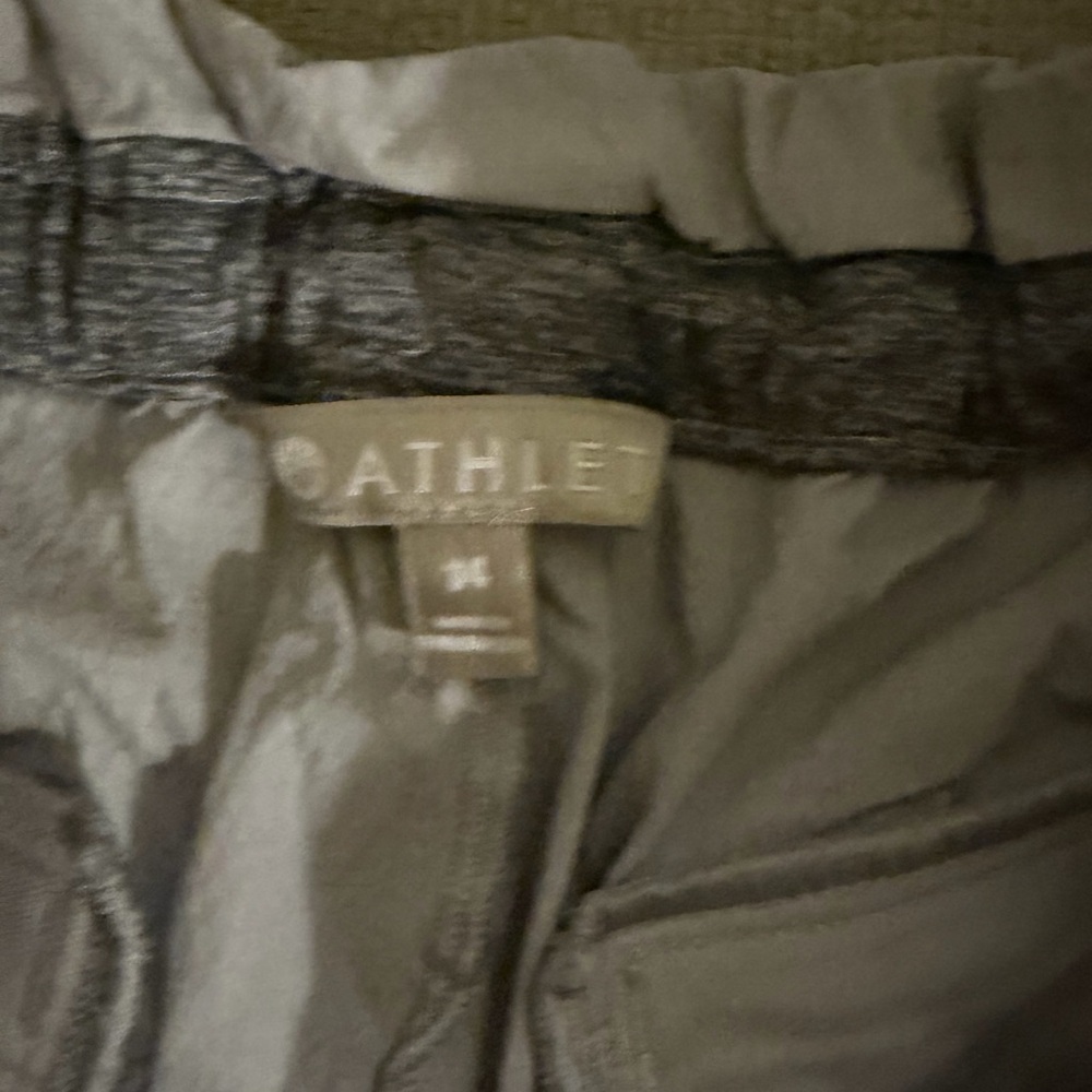 Athleta Light Gray Drawstring Shorts - image 4